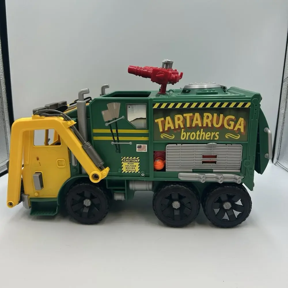2015 Playmates TMNT Out of the Shadows Tartaruga Brothers Garbage Truck Toy Kids